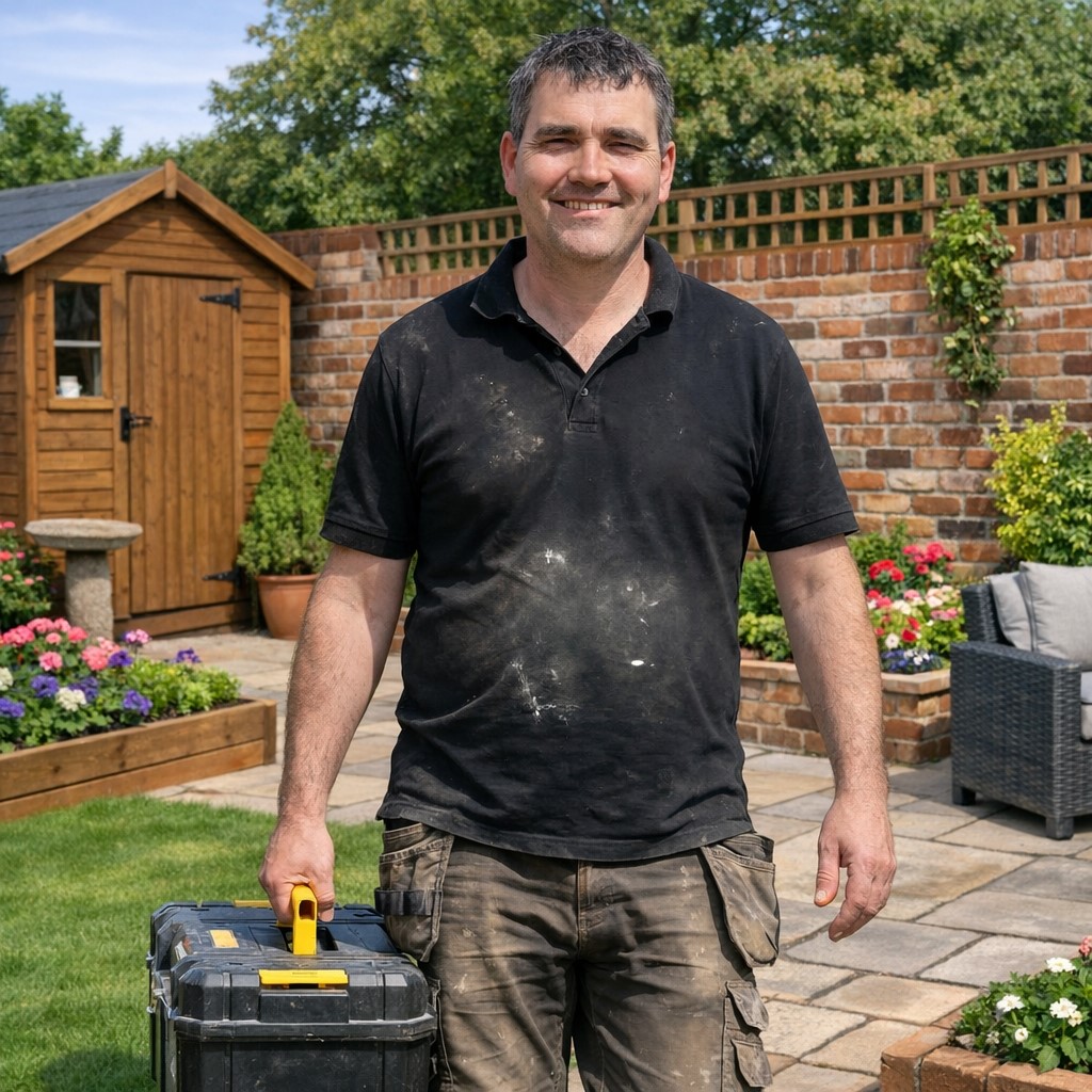 The Bridport Handyman holding a toolbox